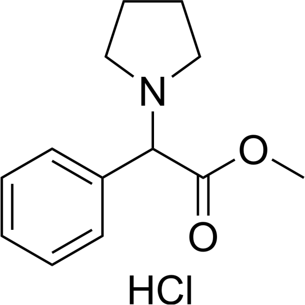 Methyl 2-phenyl-2-(pyrrolidin-1-yl)acetate hydrochloride 27594-60-1